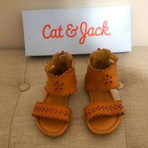 Cat & Jack Tan Sandals- Toddler Girl Size 5